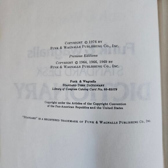 Funk & Wagnalls Standard Desk Dictionary Deluxe Edition - Picture 5 of 10